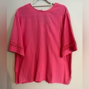 Two Potato Vintage Pink Short Sleeve Top
